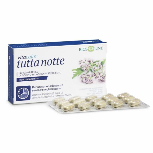 vitacalm tutta notte melatonina 30cps 1